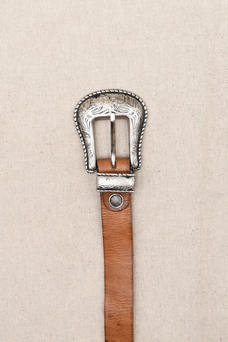 Ceinture en Cuir Montana Marron  - Miss June Paris - 1