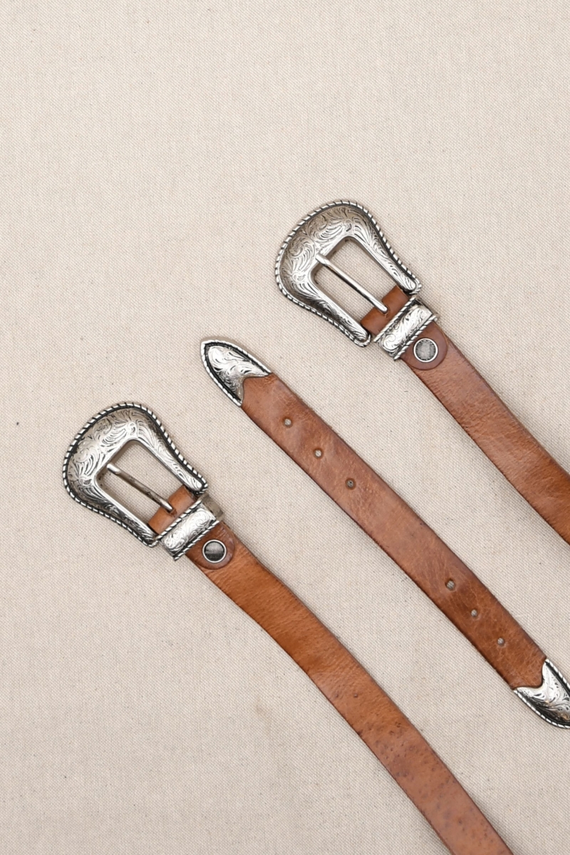 Montana Brown Leather Belt – Miss June Paris – 2