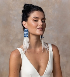Miss June Paris — Flamingo drop earrings