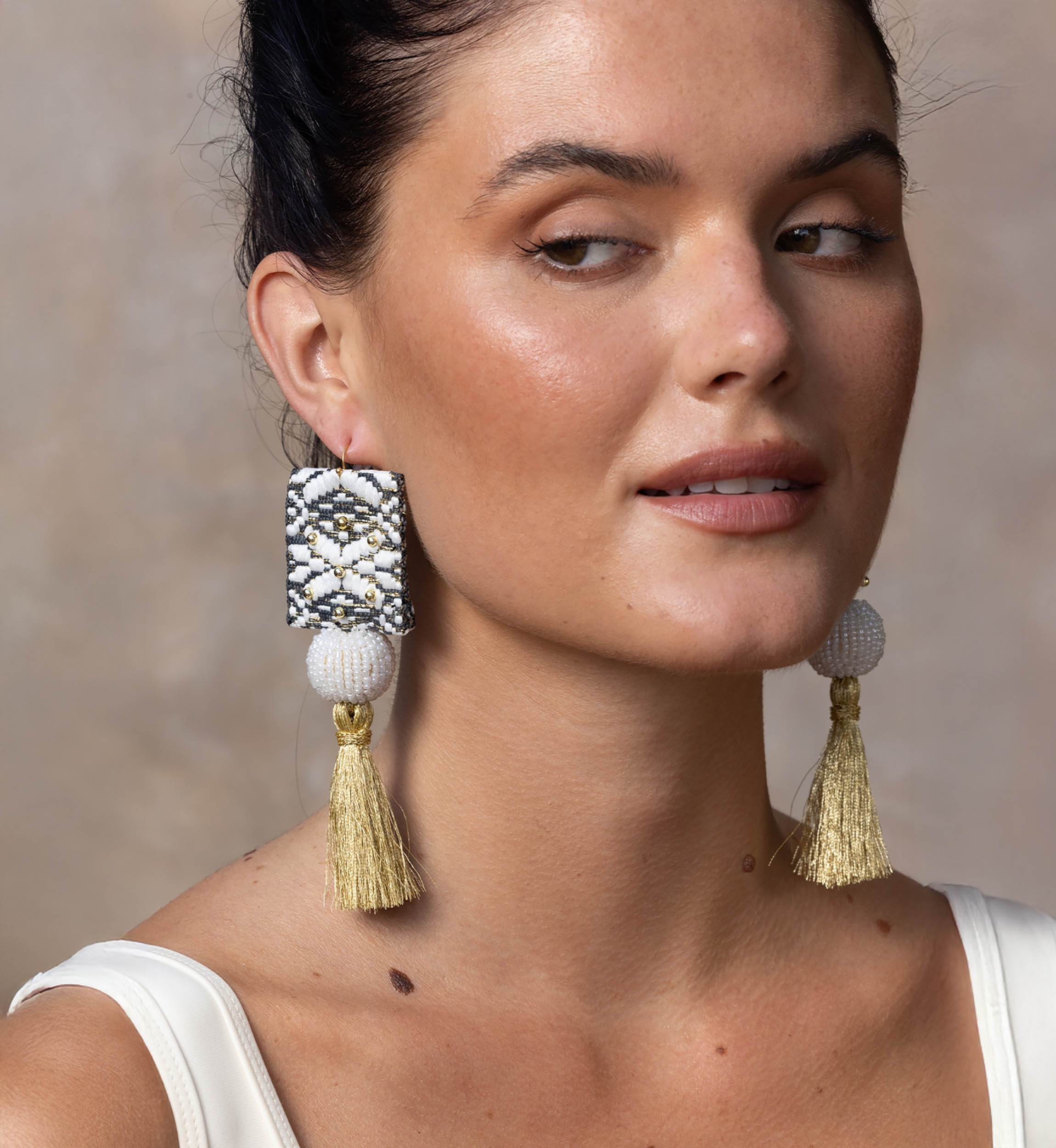 Miss June Paris — Boucles d'oreilles pendantes Java