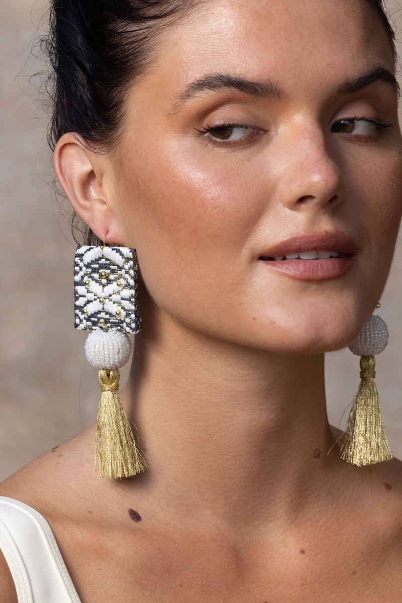 Miss June Paris — Boucles d'oreilles pendantes Java