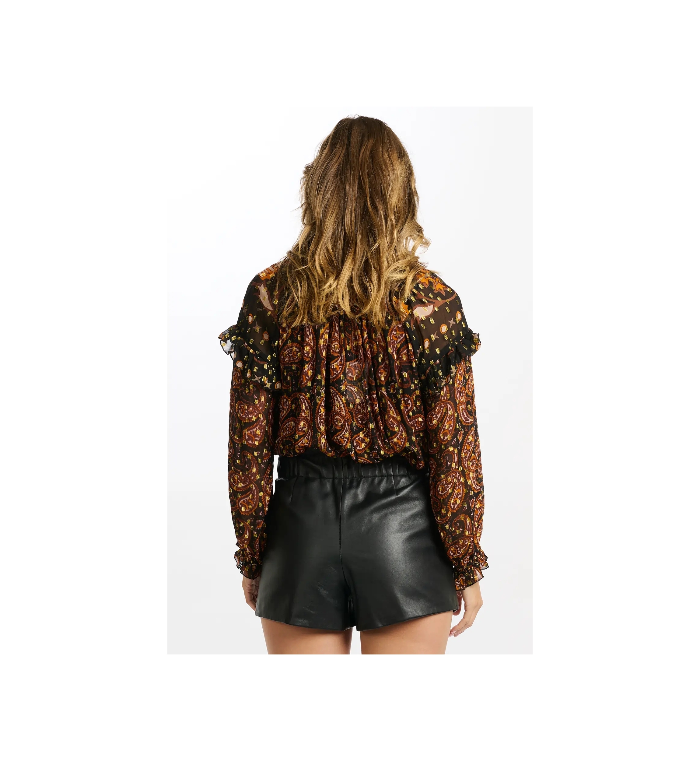 Blusa Regina - estampado cachemir - tela fluida - Miss June Paris
