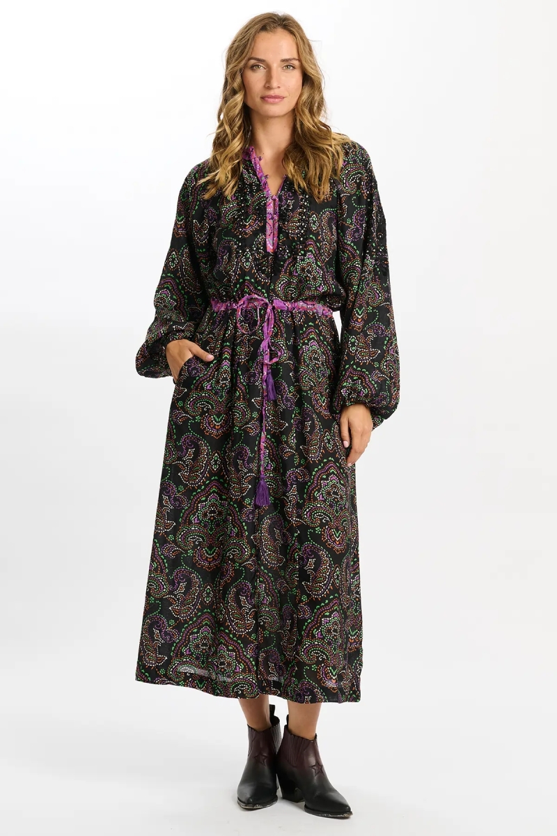 vestido largo bohemio manga larga PAOLA - Miss June