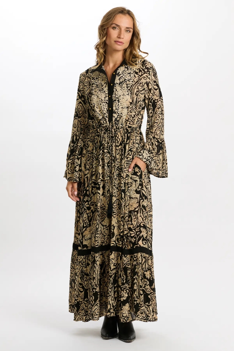 robe longue manche longue boheme chic ZELIE -Miss June