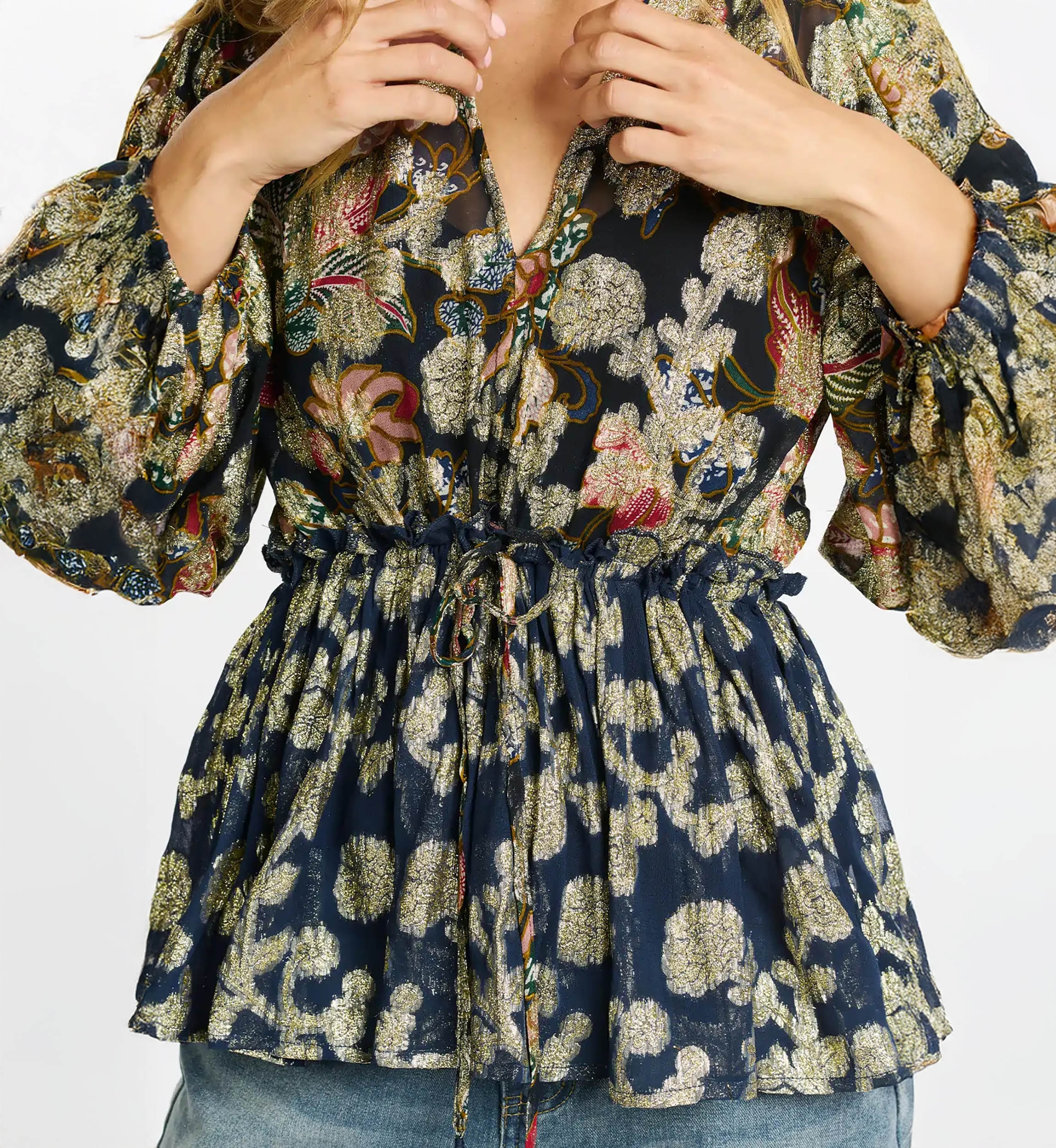 long sleeve floral blouse LYAM - Miss June