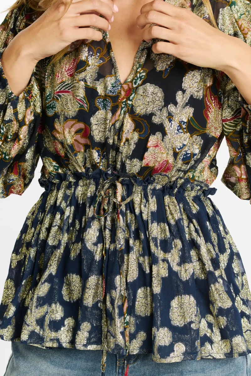 blouse manche longue fleurie LYAM - Miss June