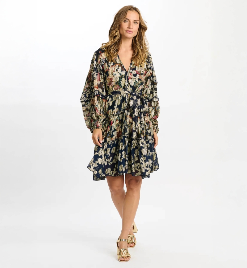 robe courte manche longue fleurie JULIETA - Miss June