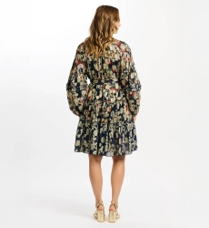 long sleeve floral short dress JULIETA - Miss June