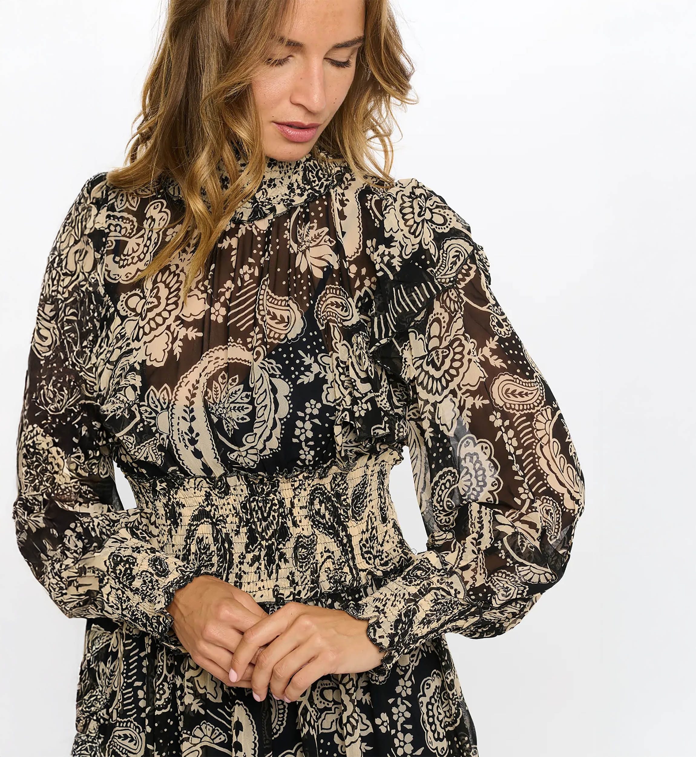 robe longue manche longue boheme PALOMA - Miss June