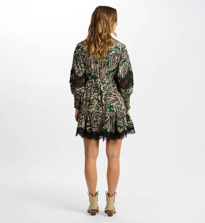 robe courte manche longue boheme chic LUCINA - Miss June