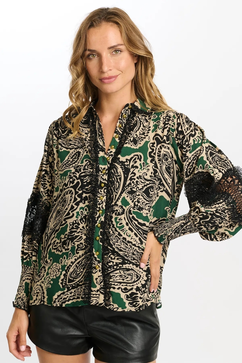 camisa bohemia chic manga larga VALENTINA - Miss June