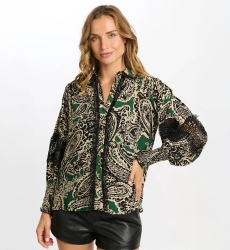long sleeve bohemian chic shirt VALENTINA - Miss June