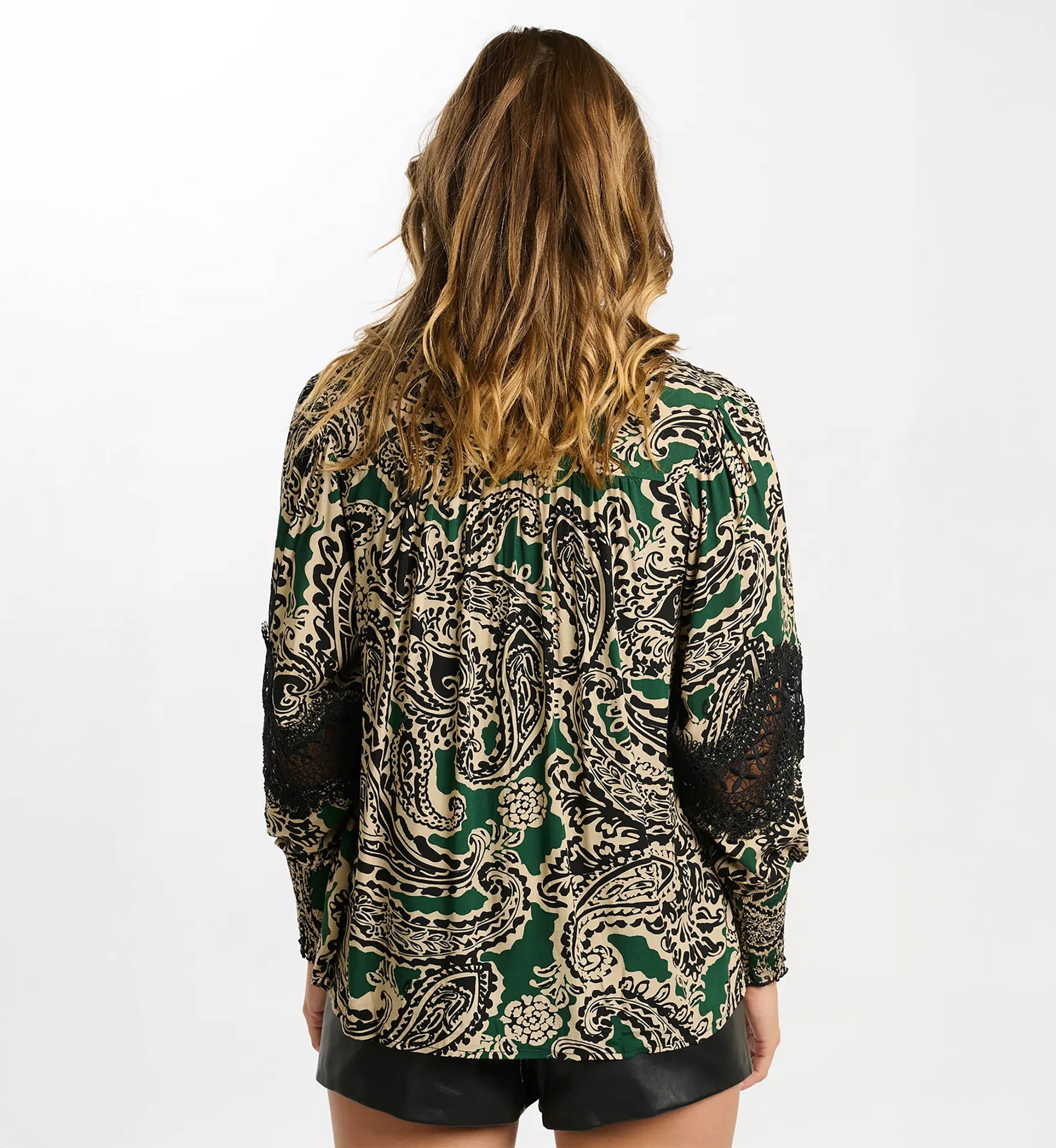 long sleeve bohemian chic shirt VALENTINA - Miss June
