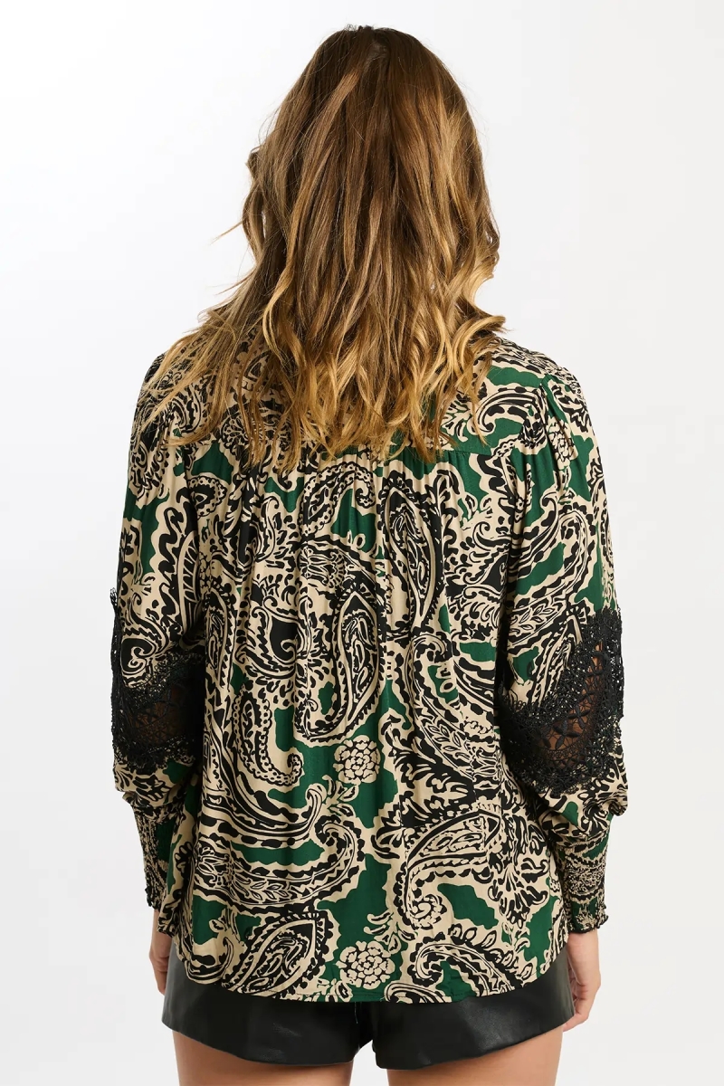 camisa bohemia chic manga larga VALENTINA - Miss June