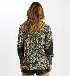 long sleeve bohemian chic shirt VALENTINA - Miss June