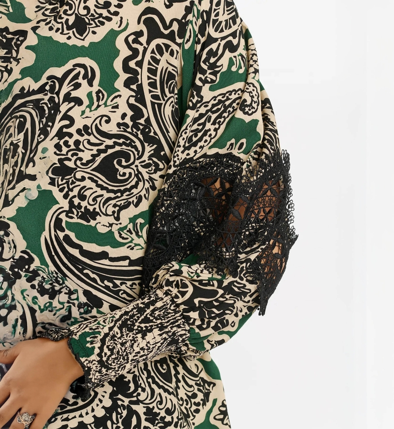 long sleeve bohemian chic shirt VALENTINA - Miss June