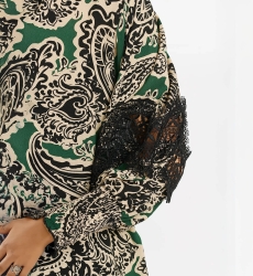 long sleeve bohemian chic shirt VALENTINA - Miss June