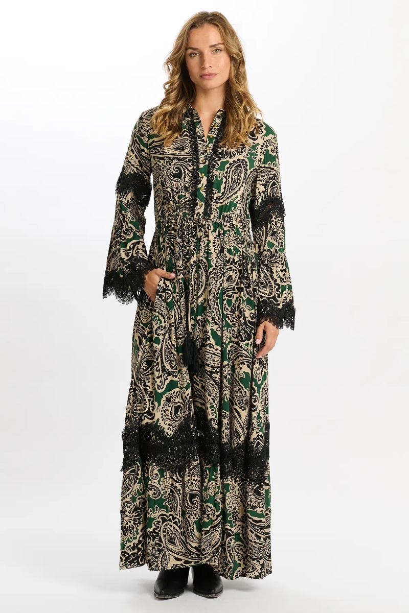 vestido largo boheme chic manga larga TARTIKA - Miss June