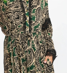 vestido largo boheme chic manga larga TARTIKA - Miss June