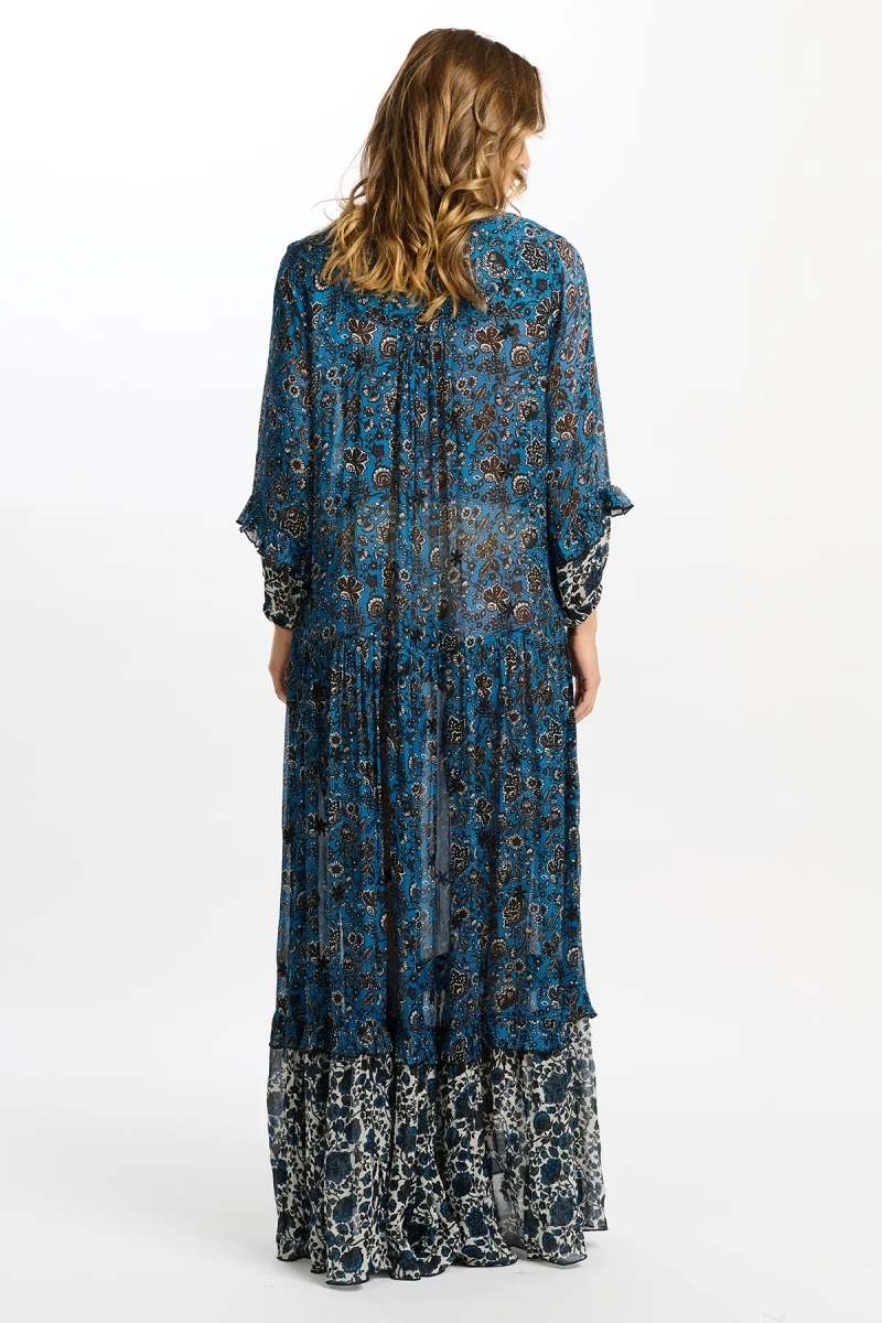 robe longue manche longue fleurie LUDOVICA - Miss June