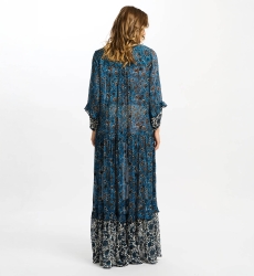 long sleeve floral long dress LUDOVICA - MISS JUNE