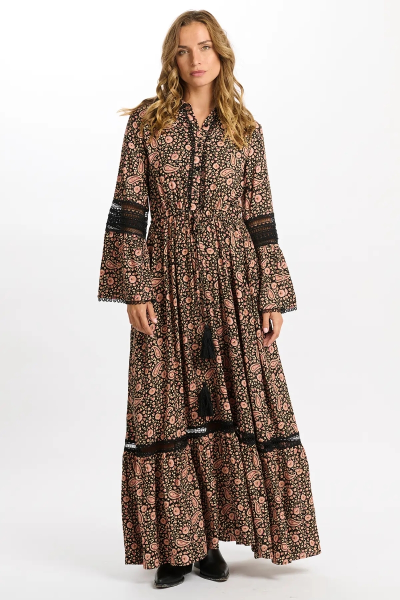 robe longue manche longue boheme VALENTINE - Miss June