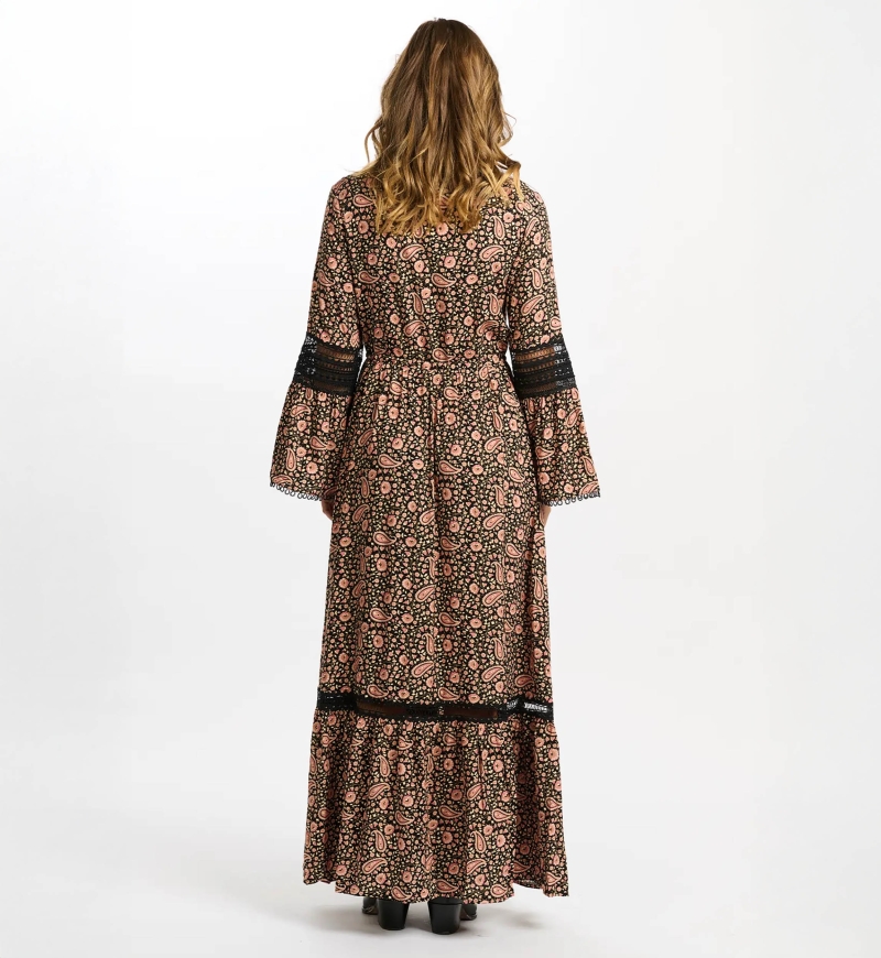 robe longue manche longue boheme VALENTINE - Miss June