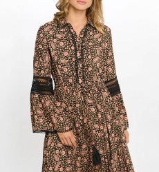 robe longue manche longue boheme VALENTINE - Miss June