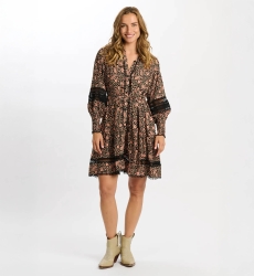 robe courte manche longue boheme CHLOE - Miss June