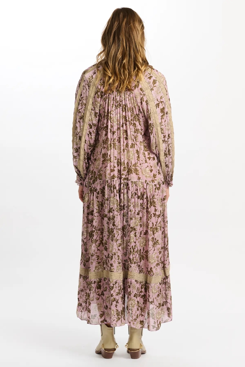 robe longue manche longue fleurie CAPUCINE - Miss June