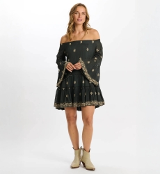 robe courte manche longue boheme SHINE - Miss June