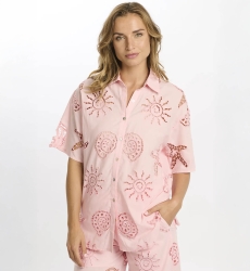 Chemise Kyle Chemise à manches courtes - 100% coton avec broderie en dentelle - Miss June Paris - 4