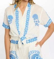 Miss June Paris — Mady Shorts Periwinkle