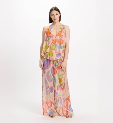 Top Erika – Top de tirantes finos, de rayón estampado, 100 % rayón – Miss June Paris - 2