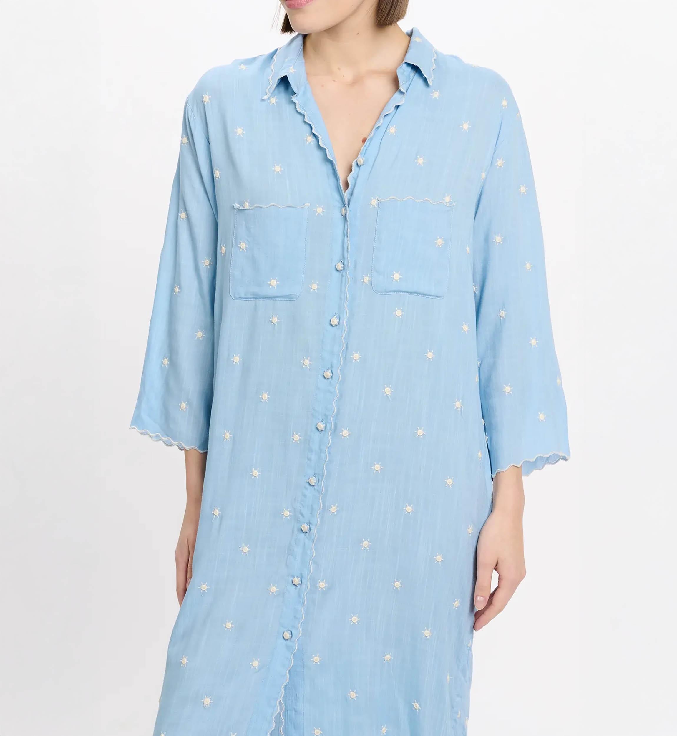 Miss June Paris — Robe Longue Ginna Bleue