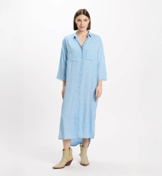 Miss June Paris — Robe Longue Ginna Bleue