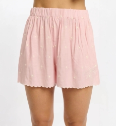 Short Lumi Shorts With Pockets, 100% rayon with embroidery - Miss June Paris - 9