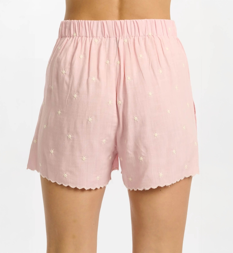 Short Lumi Shorts With Pockets, 100% rayon with embroidery - Miss June Paris - 10
