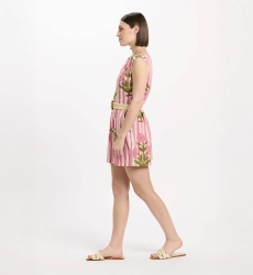 Miss June Paris — Robin Playsuit Pink