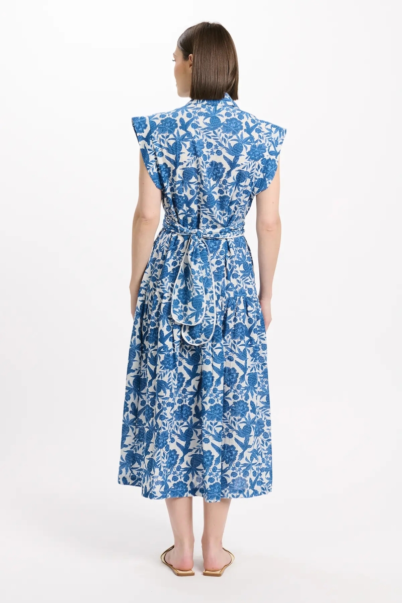 Miss June Paris — Tilda Maxi Dress Blue