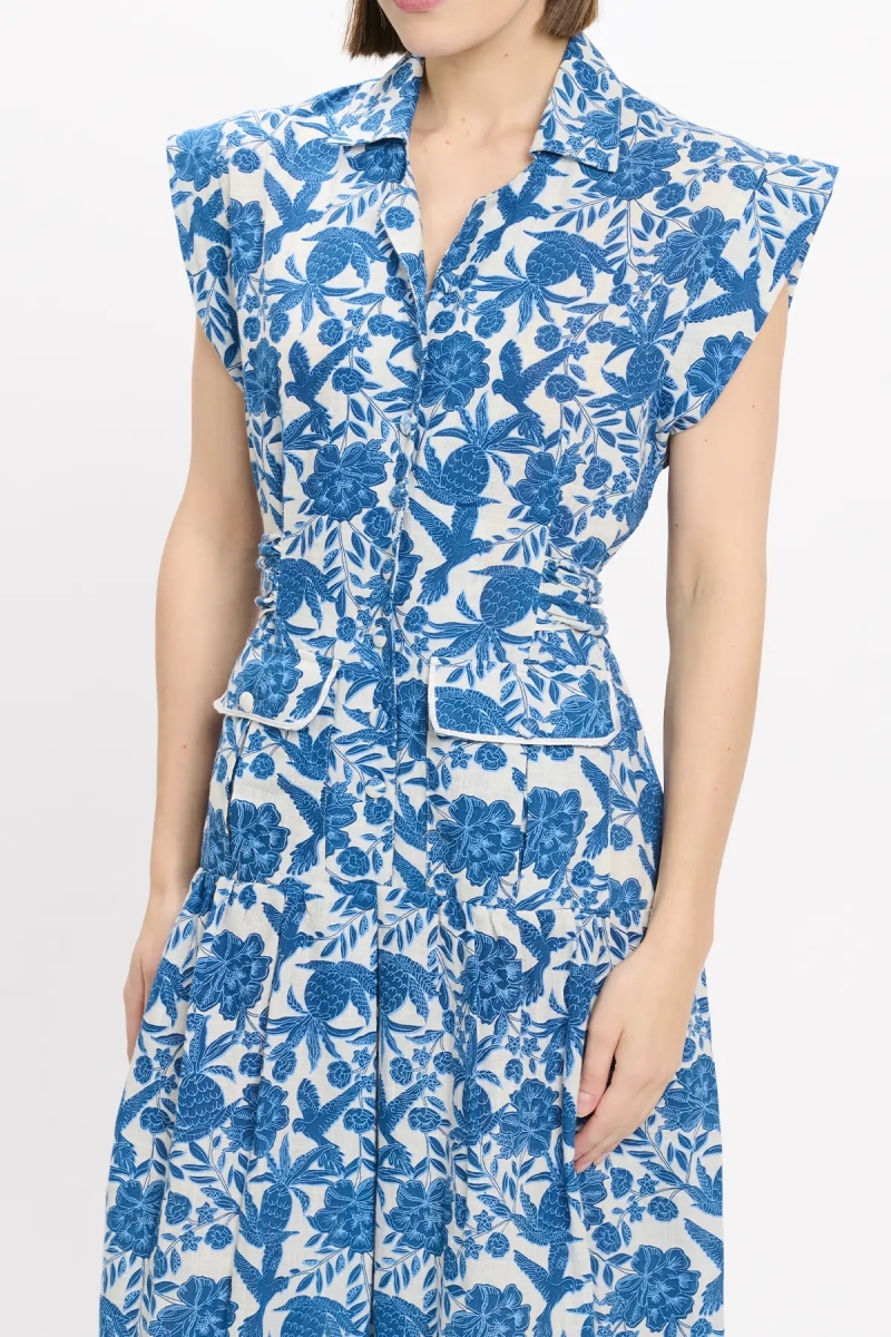 Miss June Paris — Vestido Largo Tilda Azul
