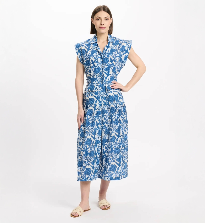 Miss June Paris — Vestido Largo Tilda Azul