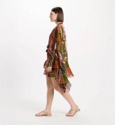 Miss June Paris — Anaya Short Kaftan Pink