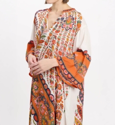 Dress Lior Long Dress With Long Sleeves, 100% rayon printed - Miss June Paris - 8