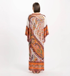 Robe Lior – Robe longue à manches longues, en rayonne imprimée, 100 % rayonne – Miss June Paris - 9