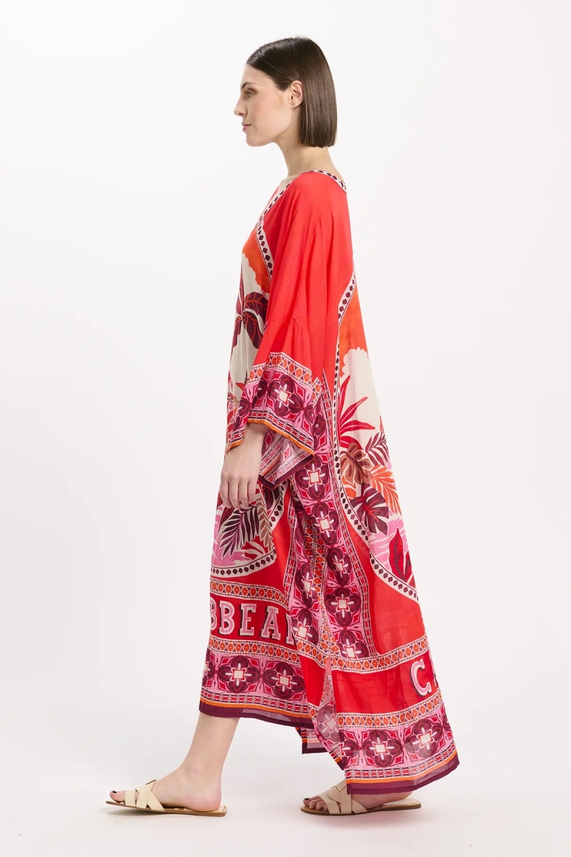 Miss June Paris — Caftan Long Keira Rouge