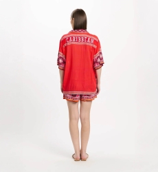 Miss June Paris — Chemise Reese Rouge