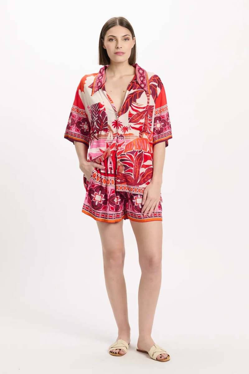 Miss June Paris — Reese Red Blouse