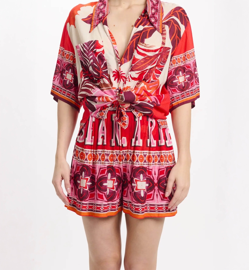 Miss June Paris — Kassie Red Shorts