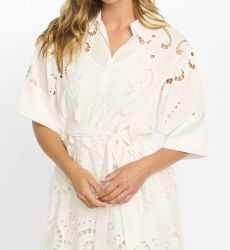 Miss June Paris — Arin Short Dress White